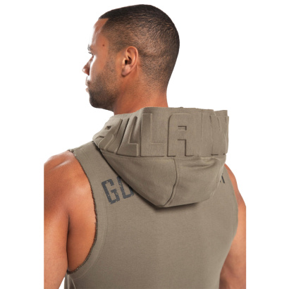 Gorilla Wear Marshall Sleeveless Hoodie Army Green
