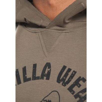 Gorilla Wear Marshall Sleeveless Hoodie Army Green