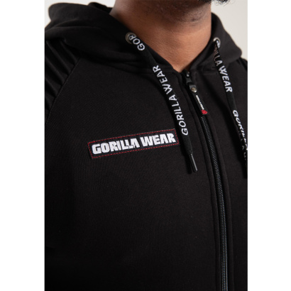 Gorilla Wear Georgia Zipped Hoodie Black Gorilla Wear Georgia Zipped Hoodie Black