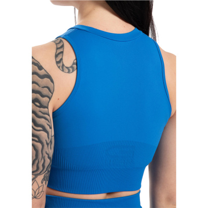 Gorilla Wear Olivia Seamless Crop Top Blue