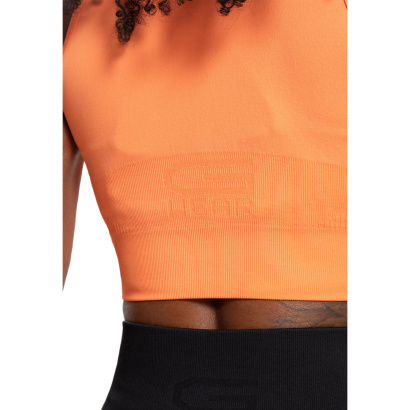 Gorilla Wear Olivia Seamless Crop Top Peach