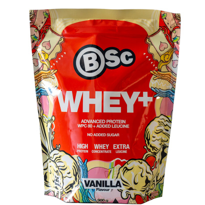 BSc Whey+ Proteinpulver 900 g