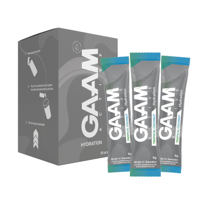 60 x GAAM Active Hydration 8 g Elektrolytter