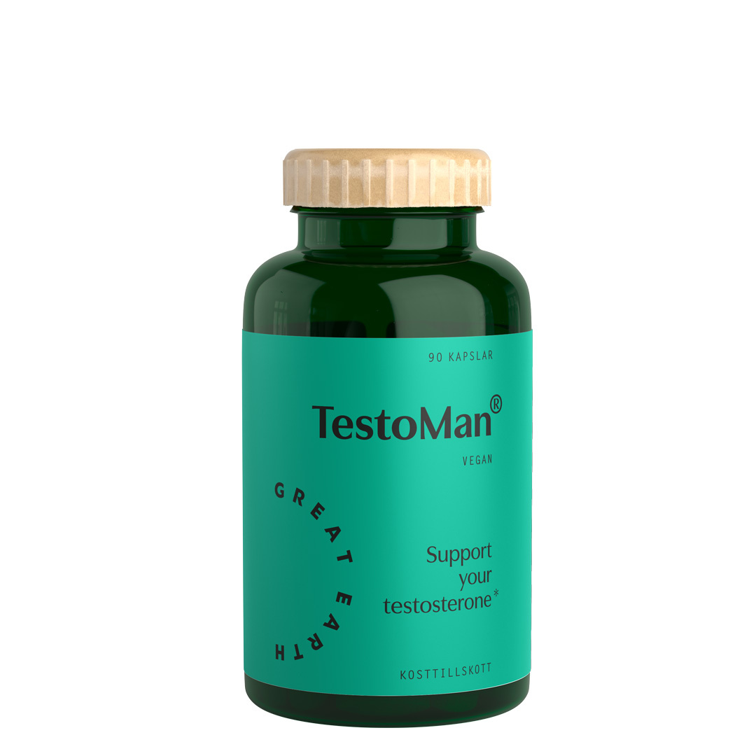 Great Earth TestoMan 90 caps i gruppen Kosttilskudd / Bygge muskler / Testosteronforsterkere hos Proteincompany (PB-2510242)