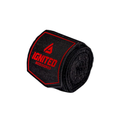 Ignited Boxing Hand Wraps Black 3.5 m