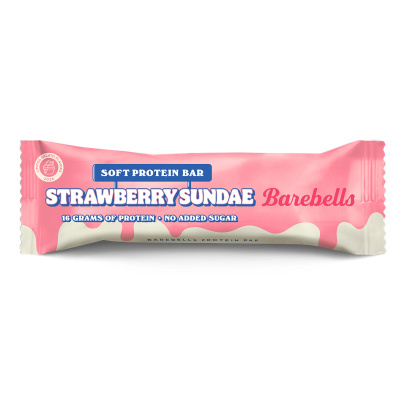 12 x Barebells Soft Bar 55 g Strawberry Sundae