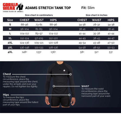 Gorilla Wear Adams Stretch Tank Top Black Gorilla Wear Adams Stretch Tank Top Black