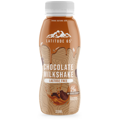 12 x Latitude 65 Milkshake 330 ml Sjokolade