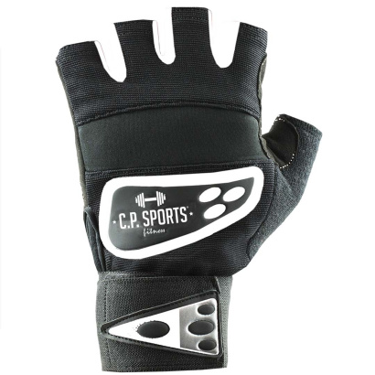 C.P. Sports Wrist Wrap Glove Black/White