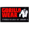 Gorilla Wear Classic Gym Towel Black & Red Gorilla Wear Classic Gym Towel Black & Red