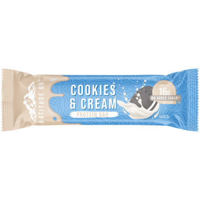 12 x Latitude 65 FILLED Proteinbar 45 g Cookies & Cream 12 x Latitude 65 FILLED Proteinbar 45 g Cookies & Cream