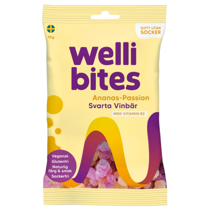 3 x Wellibites Candy 70 g