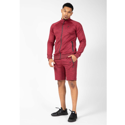Gorilla Wear Wenden Track Jacket Burgundy Red
