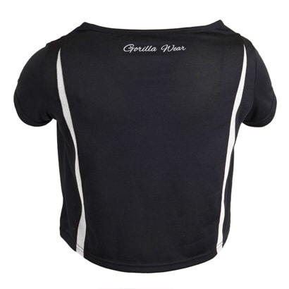 Gorilla Wear Columbia Crop Top Black/White Gorilla Wear Columbia Crop Top Black/White