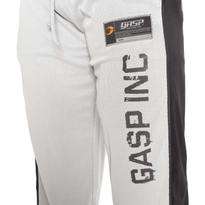 GASP No 1 Mesh Pant White Grey GASP No 1 Mesh Pant White Grey