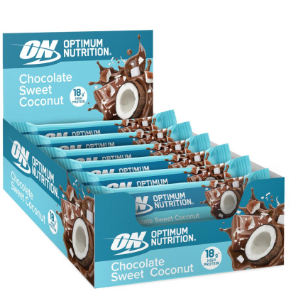12 x Optimum Nutrition Chocolate Protein Bar 55-59 g 12 x Optimum Nutrition Chocolate Protein Bar 55-59 g