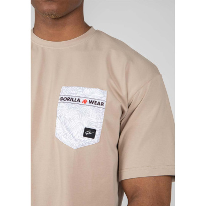 Gorilla Wear Dover Oversized T-Shirt Beige
