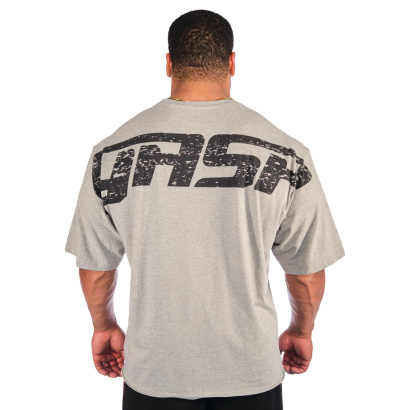 GASP Iron Tee Greymelange & Black 