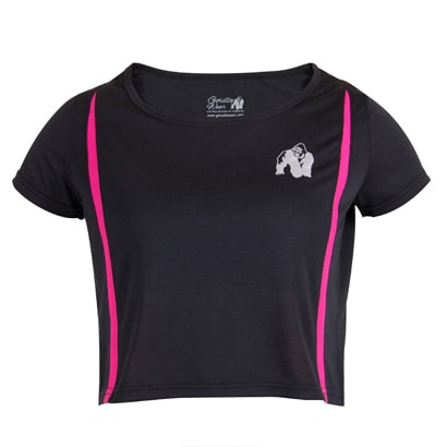 Gorilla Wear Columbia Crop Top Black/Pink Gorilla Wear Columbia Crop Top Black/Pink