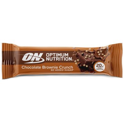 10 x Optimum Nutrition Protein Bar 65 g Chocolate Brownie Crunch 10 x Optimum Nutrition Protein Bar 65 g Chocolate Brownie Crunch