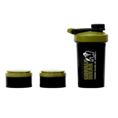 Gorilla Wear Shaker 2 Go 760 ml Black & Army Green