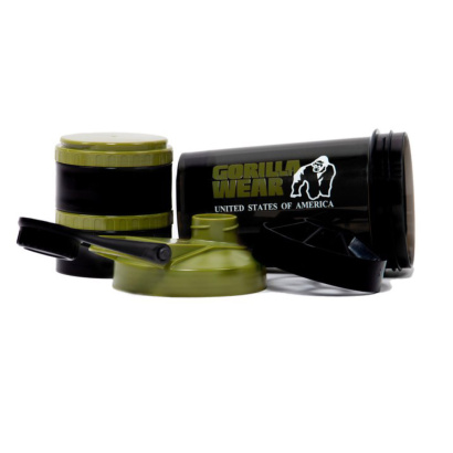Gorilla Wear Shaker 2 Go 760 ml Black & Army Green