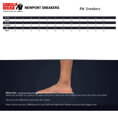 Gorilla Wear Newport Sneakers Black Gorilla Wear Newport Sneakers Black