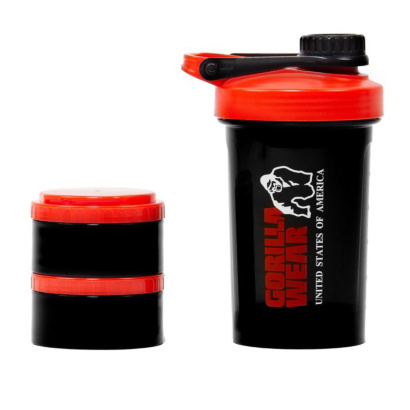 Gorilla Wear Shaker 2 Go 760 ml Black & Red