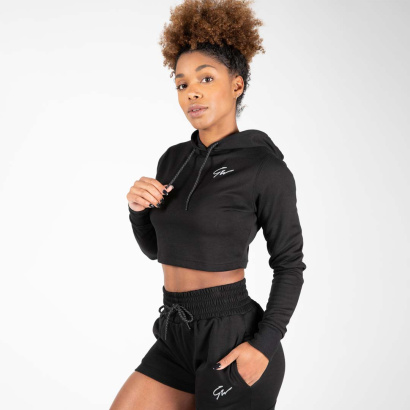 Gorilla Wear Pixley Crop Top Hoodie Black