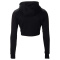 Gorilla Wear Pixley Crop Top Hoodie Black
