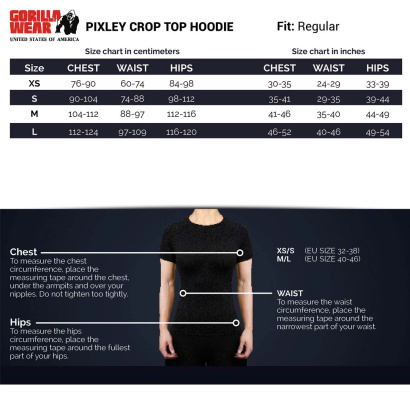 Gorilla Wear Pixley Crop Top Hoodie Black