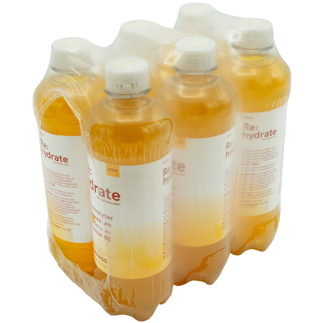 6 x Re:hydrate 500 ml Mango i gruppen Kosttilskudd / Væskeerstatning hos Proteincompany (PB-85101)
