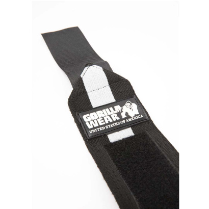 Gorilla Wear Wrist Wraps Ultra Black/White