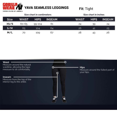 Gorilla Wear Yava Seamless Leggings Black