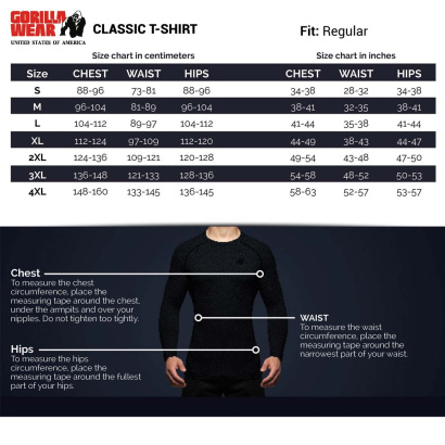 Gorilla Wear Classic T-Shirt Black Gorilla Wear Classic T-Shirt Black