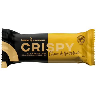 18 x Leader Promour Crispy 45 g Chocolate & Hazelnut 18 x Leader Promour Crispy 45 g Chocolate & Hazelnut
